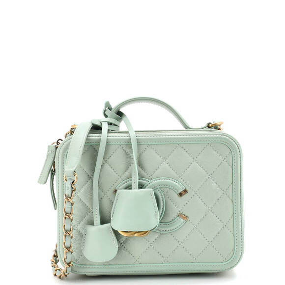 Chanel Handbags - Chanel Medium Filigree Vanity Case Quilted Caviar